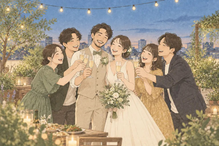 結婚式二次会・1.5次会のイメージイラスト