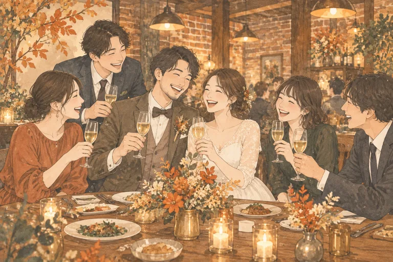 結婚式二次会・1.5次会のイメージイラスト