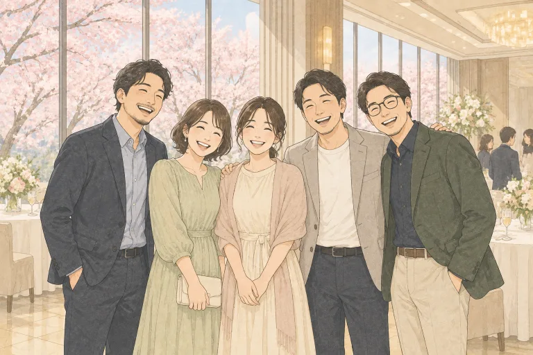 同窓会のイメージイラスト