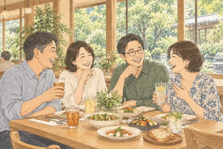 同窓会のイメージイラスト