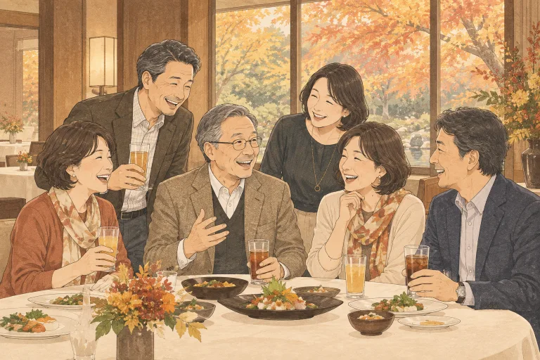 同窓会のイメージイラスト