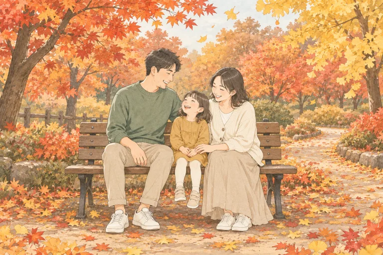 家族写真のイメージイラスト